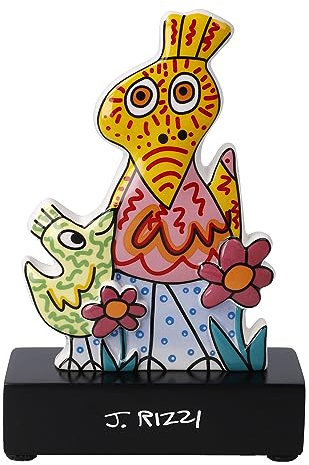 Goebel Mommy is The Best Sammlerfigur James Rizzi aus Porzellan in Bunten Farben, Maße: 10cm x 5cm x 14,5cm, 26-102-87-1, Leuchtend