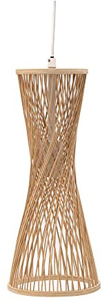 Pauleen 48197 Woody Glow Pendelleuchte max. 20 Watt Beige, Weiß Rattan, Metall E27