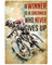 SIGNCHAT Blechschild, Retro-Design, Downhill, Mountainbiking, Never Give Up Poster, Erntedankfest, 20,3 x 30,5 cm
