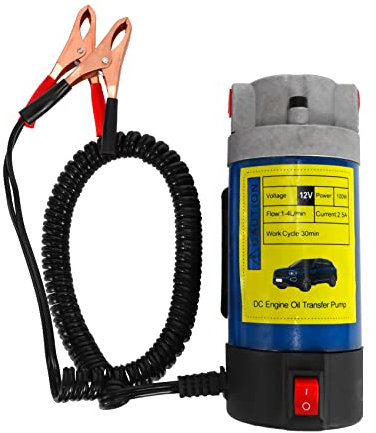 Micvtve Pompa Estrattore Dell'Olio 12V 100W Pompa aspirante Olio Diesel Pompa elettrica di trasferimento per Camion Auto, 4L