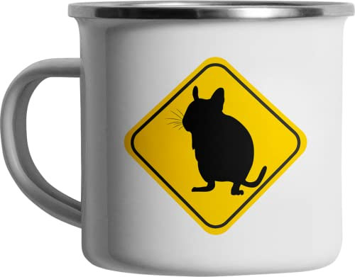 Degu Warnschild Australien lustig bedruckte Emailletasse Lustige Sprüche Emaille Tasse