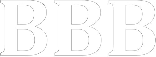 GPG White Bin Letters - B, Large (150mm) x3 - Waterproof & Durable Self Adhesive Vinyl for Long Lasting Wheelie Bins & Recycling Boxes - Premium Decal Stickers