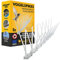 Konzept 11 - Vogelabwehr Spikes aus Kunststoff gegen Tauben, Katzen, Spatzen, Schwalben - Taubenabwehr für Balkon, Garten, Terasse - Vogelschreck 3-reihig, Set 6 STK.- Transparent