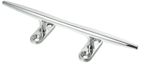 X AUTOHAUX 8 Inch Stainless Steel Flagpole Cleat Hook Boat Deck Rope Cleats