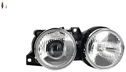 Johns, Scheinwerfer passend für BMW 3er E30 09/87-01/92 rechts + Leuchtmittel