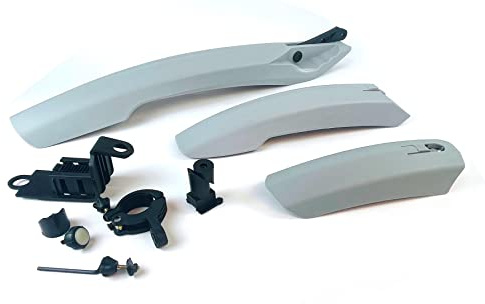 INION GRAU Fahrrad Schutzbleche Set 2X Vorne 1x Hinter Kotflügel Spritzschutz Fahrradschutzblech