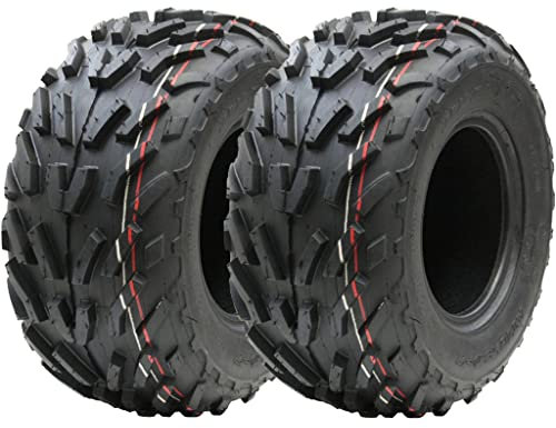 Parnells - 2 Sätze Schlauchloser Atv-Quad-Reifen - 16 x 8,00-7, 4-Lagig P329 Wanda mit 12 mm Profiltiefe, Durchmesser 406 mm, 185 mm Breite, 80 kg - für 7-Zoll-Felgen, Straßenzulassung