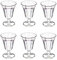 Morleos Dessertschale Eisschale Eisbecher Bowl Kunststoff unzerbrechlich unbreakable Schälchen 245 ml unzerstörbar bis 2000 Spülgänge Garten Camping Bar Polycarbonat Gläser (6, stück, 245 ml)