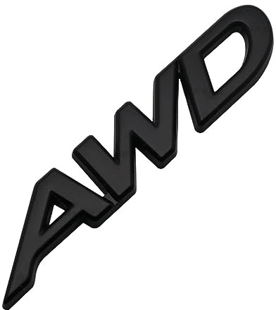 AWD Auto Embleme geeignet für die Anpassung von Mazda Abzeichen, allradgetriebene Fahrzeugabzeichen, Seiten markierungs Aufkleber (Schwarz)