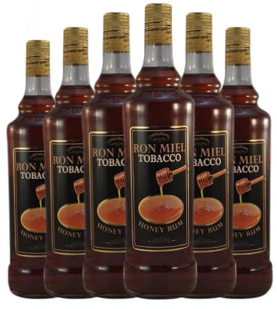 Ron Antonio Nadal Tunel Miel Botella Misil 1 L (Caja de 6 Botella Misil de 1 L)