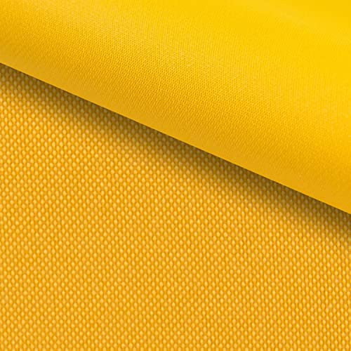 PINaPIN Wasserdichter Polyesterstoff 100% Polyester Stoffe meterware zum nähen Gartenmöbel, Schirme, Vorhänge für Garten KODURA 100x150 cm (Sonnengelb)