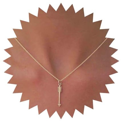 Inilbran Boho Pfeil Anhänger Halskette Gold Pfeil Choker Halskette Vintage Pfeil Amor Halskette Choker Minimal Halskette Schmuck Für Frauen Und Mädchen