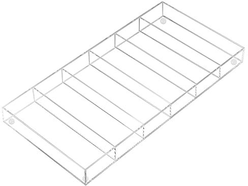 Acrylgläser Aufbewahrungsbox 6 Slots Transparent Gläser Display Organizer Mehrzweck Brille Aufbewahrungskoffer wiederverwendbares Brillen Aufbewahrungsbox für Schmuck Sonnenbrille BOBASH