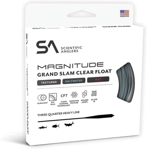 Scientific Anglers Magnitude Textured Grand Slam Clear Float Fly Line with Three Quarter Heavy Line and Horizon/Clear Floating Tip - WF-9-F