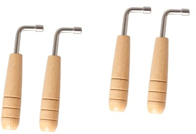 ibasenice 4stücke Lyra Harp Tuning Werkzeug Mit Holzgriff Professioneller Stimm-schlüssel Für Präzise Anpassungen Und Einfaches Handling Für Musiker Und Instrumentenliebhaber
