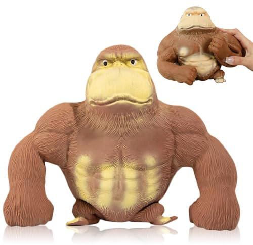 Gorilla Stressabbau Spielzeug, Stress Spielzeug, Gorilla Stress Toy, Gorilla-Figur Zum Stressabbau, Latex Monkey Gorilla Toys, Weiches Squeeze-Spielzeug Für Freizeit, Unterhaltung, Stressabbau