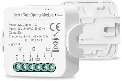 Mulcort ZigBee Gate Opener Intelligent Garage Door Opener Controller Mobilephone Remotely APP Control Compatible with Alexa Google Home for Voice Control