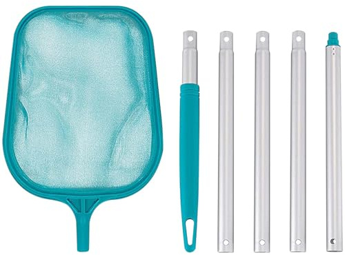 Lnhgh Pool Kescher, Pool Skimmer Netz, Poolskimmer Mit Teleskopstange Pool Kescher Poolreinigung Pool Reinigungsset Laubkescher Feinmaschig Poolkescher