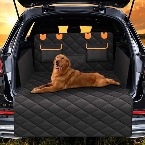 Hundedecke Auto Kofferraum Schutzmatte für Seat Cupra Formentor VZ5 2020-2022 2023, Hund Reise Transport Kofferraumschutz mit Stoßstangenschutz Wasserdicht Kratzfest