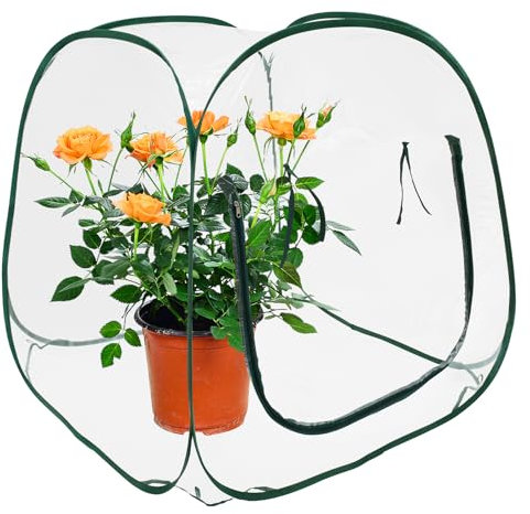 Mini Serre de Jardin Pop Up 98x98x98cm Serre de Jardin Petite Taille avec Sac de Rangement Tente D'hivernage pour Plantes en PVC Mini Serre de Jardin Extérieur pour Jardin Patio