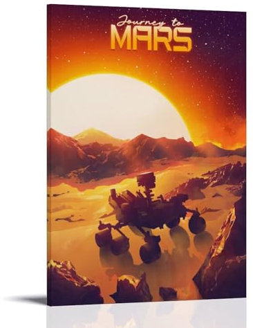 LNXEJAKT Mars Rover Geek Poster Dekorative Malerei Leinwand Wandkunst Wohnzimmer Poster Schlafzimmer Malerei,Wandkunst Bilddruck Moderne Familienzimmer Dekor 08x12inch(20x30cm)