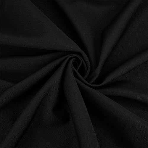OLYCRAFT 1.8m Black Speaker Grill Cloth 15.4cm Wide Dustproof Speaker Fabric Stereo Grill Mesh Fabrics Polyester Replacement Mesh Cloth for Home Stage Speakers Media Cabinet KTV Boxes Repair