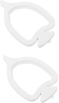 GRIRIW 2Stücke Portable Floating Fish Feeding Rings Convenient Aquarium Feeders for Tropical Fish and Shrimp Durable Material Easy Installation Suitable for Freshwater and Saltwater