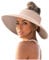 Ladies Sun Hat 2025 Women's Sun Protection Wide Brim Edition Open Top Large Protection Hat Foldable for Women Summer Beach Womens Hats Summer Caps for Outdoor Travel Essentials Straw Hats Rose Gold