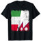 Italien Nepal halbe Flagge italienische nepalische Wurzeln T-Shirt
