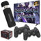 X2 PLUS Console di gioco retrò con uscita 4K HD, oltre 40.000 giochi integrati, oltre 30 simulatori, processore quad-core S905L, videogioco plug and play con 2 controller wireless, TV/computer, 64 GB