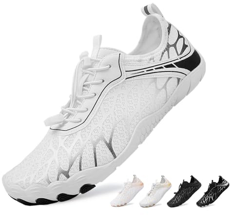 Chaussures Aquatiques Homme Femme Chaussure D'eau Été Minimalistes 36-46EU | Chaussures d'eau Léger Respirant Chaussures Pieds Nus pour Plage Piscine Randonnée Ruisseaux Surf Plongée