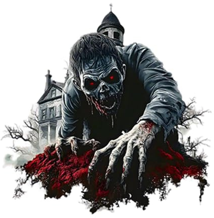 Bodenaufkleber – Wandtattoo Halloween – Innendekoration Horror Hand 3D für Badezimmer Schlafzimmer Büro Auto Partys Innen Außen Halloween