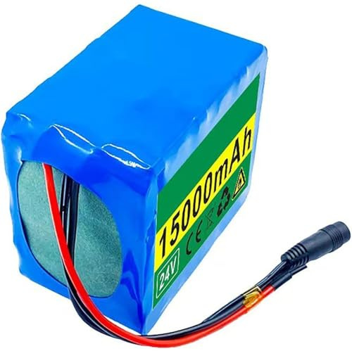 24V 15AH 6S5P Batteria Per E-Bike, Pacco Batteria Ad Alta Potenza, Per Motori Da 50W 150W 250W 350W 500W, Batteria Impermeabile Per Bici Elettrica, Con Caricabatterie E BMS XT60+DC