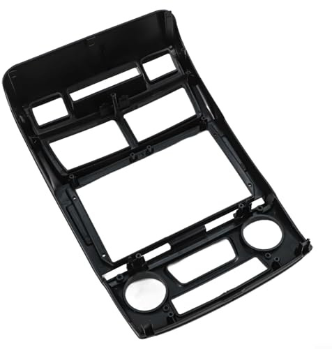 Shophubio Marco de placa frontal de radio de coche de 9 pulgadas 2 DIN para Kia Sportage 2005-2010, kit de panel de ajuste de bisel estéreo ABS para actualización de color negro AC (B)