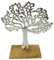 SiL Interiors Aluminium Tree of Life on Wooden Plinth 33cm