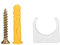 Schlauchschelle, 20 Stück, 16/20/25/32 mm, PPR, U-Form, Befestigung für Schlauch mit Schraubbefestigung (32 mm)