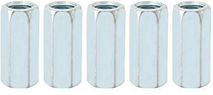 Sechskantmutter, 5 Stücke M12 * 40 Lange Stangenmutter Sechskantmutter Abstandsgewinde Verschluss für Zuhause, Bürogerät, Kommunikationsausrüstung, Schiffsmontage(17mm)
