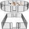 Yaheetech Dog Playpen, 16 Panel Puppy Play Pen Heavy Duty Pet Exercise Fence for Garden/Yard 80cm Height