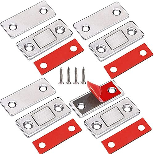 VOARGE Schrank Magnet, Magnetschnäpper Ultra Dünne Schranktür Catch Magnetverschluss Schranktür, für Verschluss Schnapper Türmagnet Türen Möbelmagnete für Küchenschrank Magnetschloss