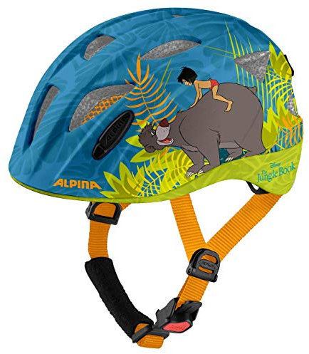 Alpina XIMO Disney - Leichter, Sicherer & Bruchfester Disney Fahrradhelm Mit Optionalen LED-Licht Für Kinder, Jungle Book Gloss, 47-51 cm