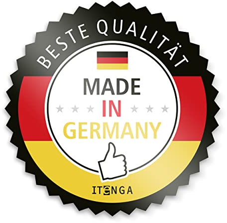 itenga 24x Adventskalenderzahlen I Sticker Aufkleber Klein I Schlicht Gold Grau Schwarz Weiß I 2,0 cm I ideal zum Basteln von Adventskalendern oder Geschenken I Ziffern von 1 bis 24