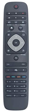 VINABTY MBE015 242254990467 YKF309-001 Reemplazo de Control Remoto para Philips Smart LED LCD TV 24PFL3507H/12 37PFL3007H/12 32PFL5507T/12 40PFL5527H/12 46PFL5507H/12