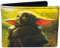 Concept One Star Wars Portefeuille fin à deux volets avec étui décoratif en étain, vert, taille unique, portefeuille Star Wars Grogu Wallet, portefeuille fin à deux volets avec étui décoratif en étain