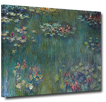 ZHONGYUTONG Claude Monet Wall Art-Water Lilies Floral Canvas Art Print Famous Flower Paintings Reproduction Artwork Modern Nature Landscape Home Decor Framed Ready to Hang (picture-4, 20x30)
