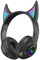 CHAW Kids Headphones, Devil Ear LED Light Up Headset with Mic, Wireless Foldable Bluetooth Stereo Over-Ear Kids Earphone for PC/Phone/Study/Travel