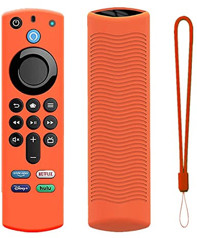 Firestick Remote Cover for Firtvstick 4K Max 3rd Gen 2021,Silicone Protective Case Compatible with Firetv4k TV Stick Alexa Voice Remote Control with Lanyards,Anti-Slip,Shockproof