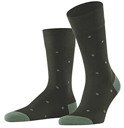 FALKE Herren Socken Dot M So Baumwolle gemustert 1 Paar, Grün Military 7826, 43-46