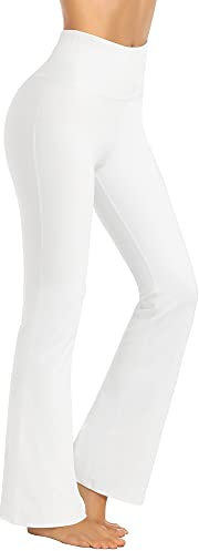 Promover Damen Schlaghose Bootcut Yoga Hosen Jazzpants Mit Taschen Hohe Taille Activewear Hosen Trainieren Sporthose Fitness Flare Hose Aktive Freizeit