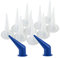 DAFEIKE Cone Nozzle Bent Caulk Tips Reusable Caulking Nozzle for Sausage Caulking Gun (Pack of 10+2)