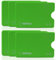 WallTrust Housse de Protection RFID pour Cartes de crédit, Lot de 6, Vert